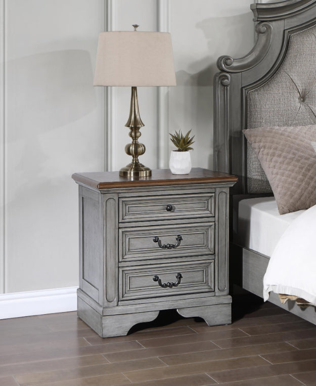 B453 - ANNALEE QUEEN BED FRAME - DRESSER - MIRROR-NIGHTSTAND