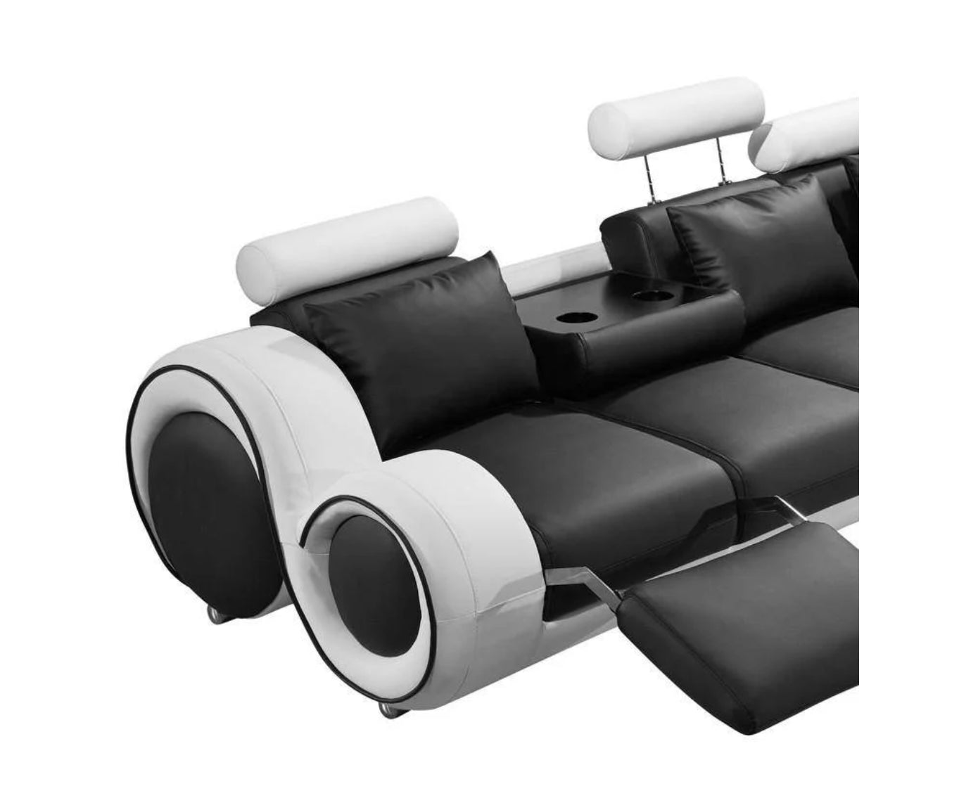 Washington Black & White 5-Pc Sectional