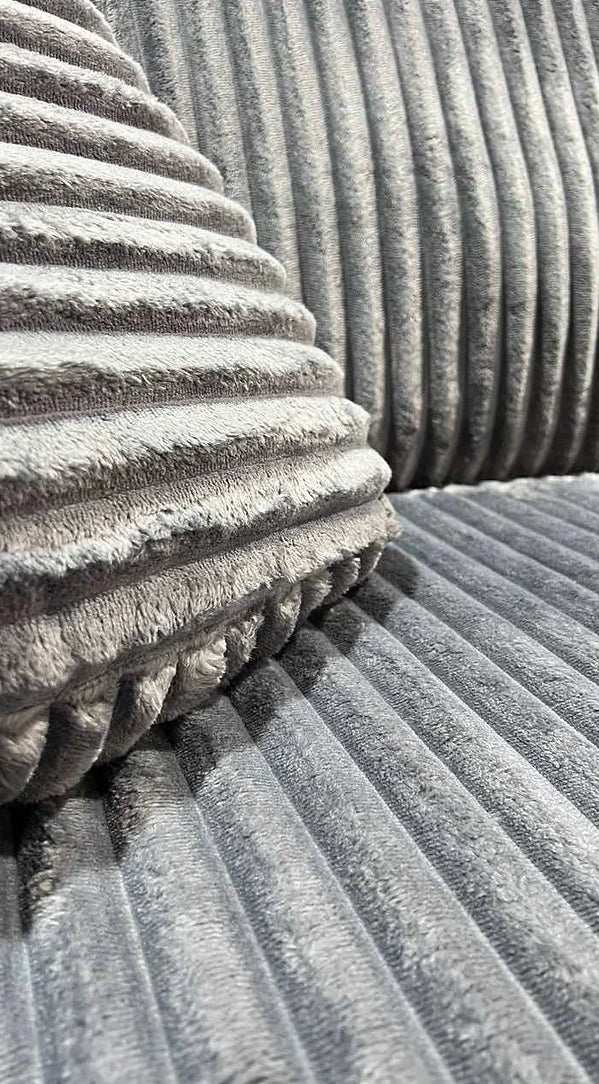 London Gray 3 Piece Sectional RAF Chaise