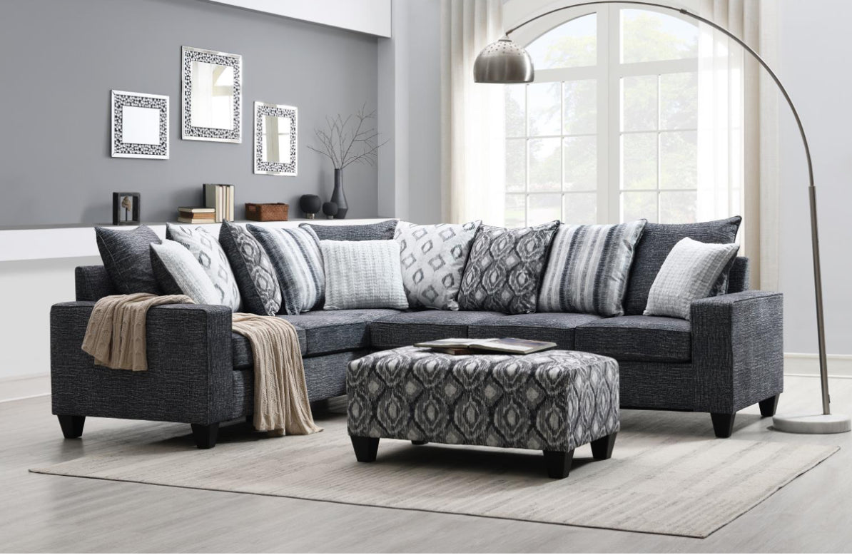 U318 GRAY 2PC SECTIONAL