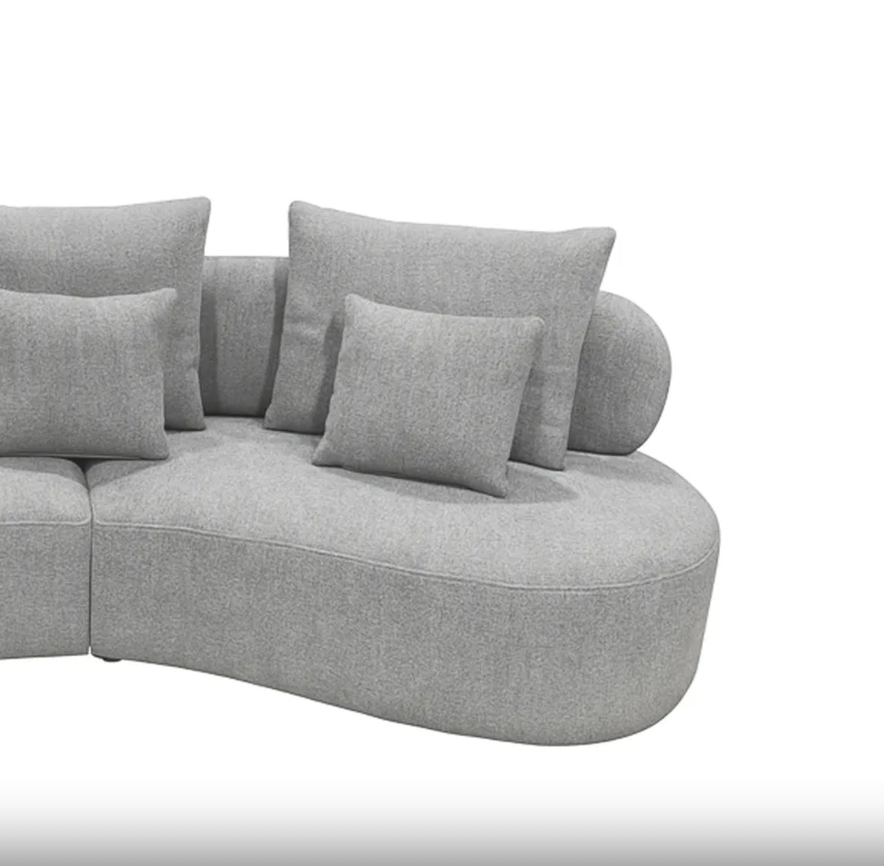 Grace Sectional Sofa with pillows. Beige or Grey
