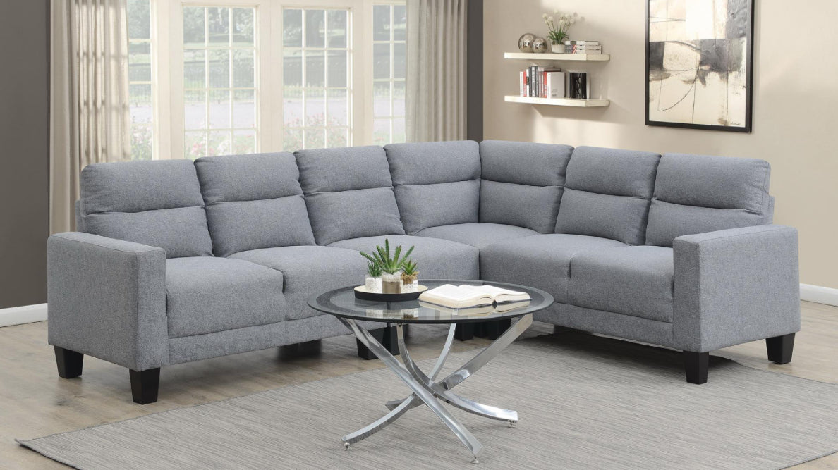 U338 GRAY 4 PC SECTIONAL