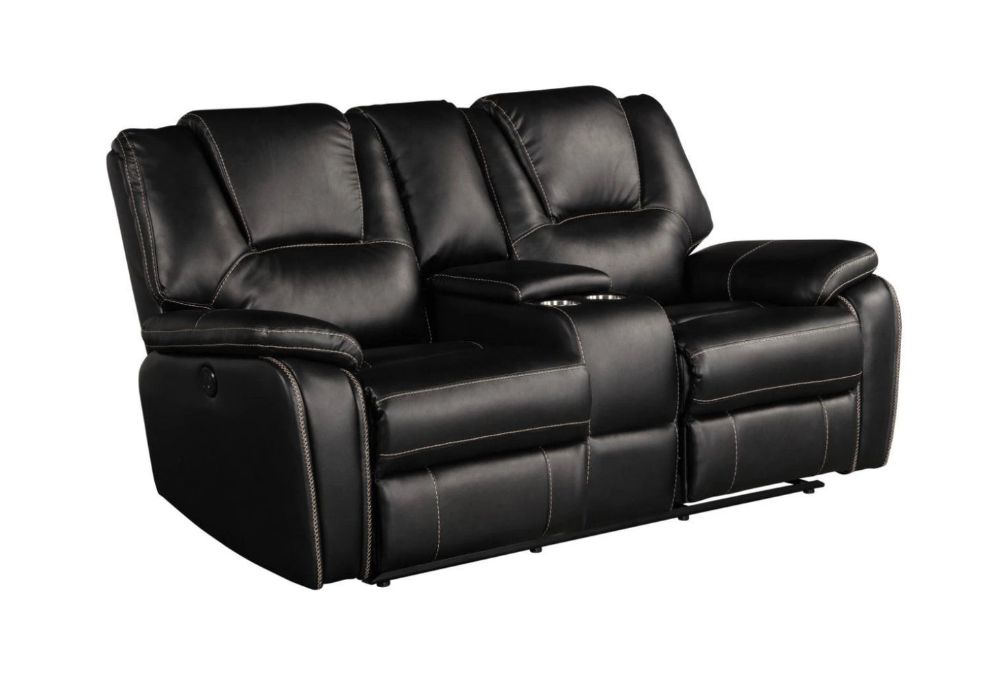 Boston Black Sofa + Loveseat Set