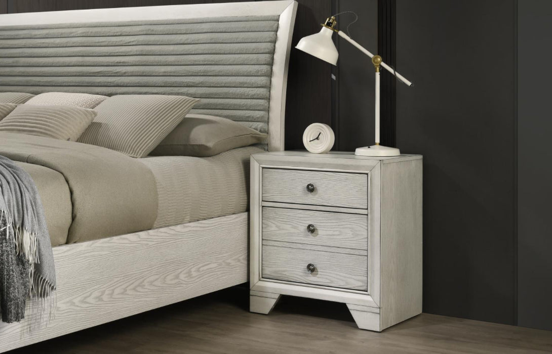 KING BED FRAME - DRESSER - MIRROR - NIGHTSTAND (free chest)