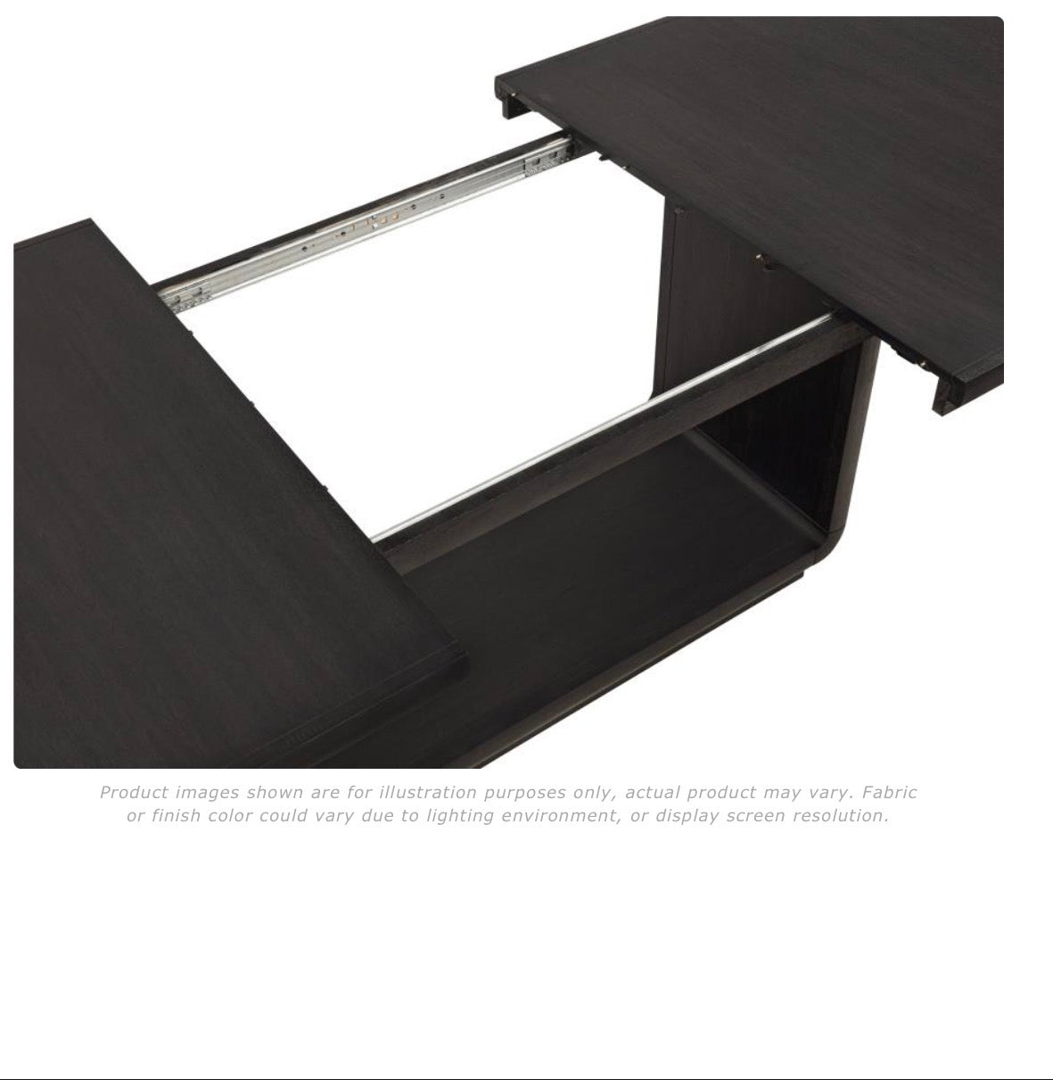 LEANDRO 9-PIECE RECTANGULAR DINING TABLE SET BURNISHED BLACK