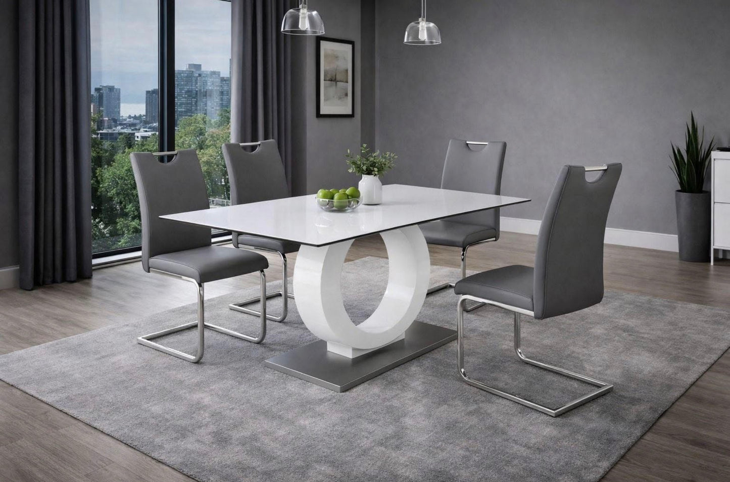 Gabriella dining table with 4 chairs