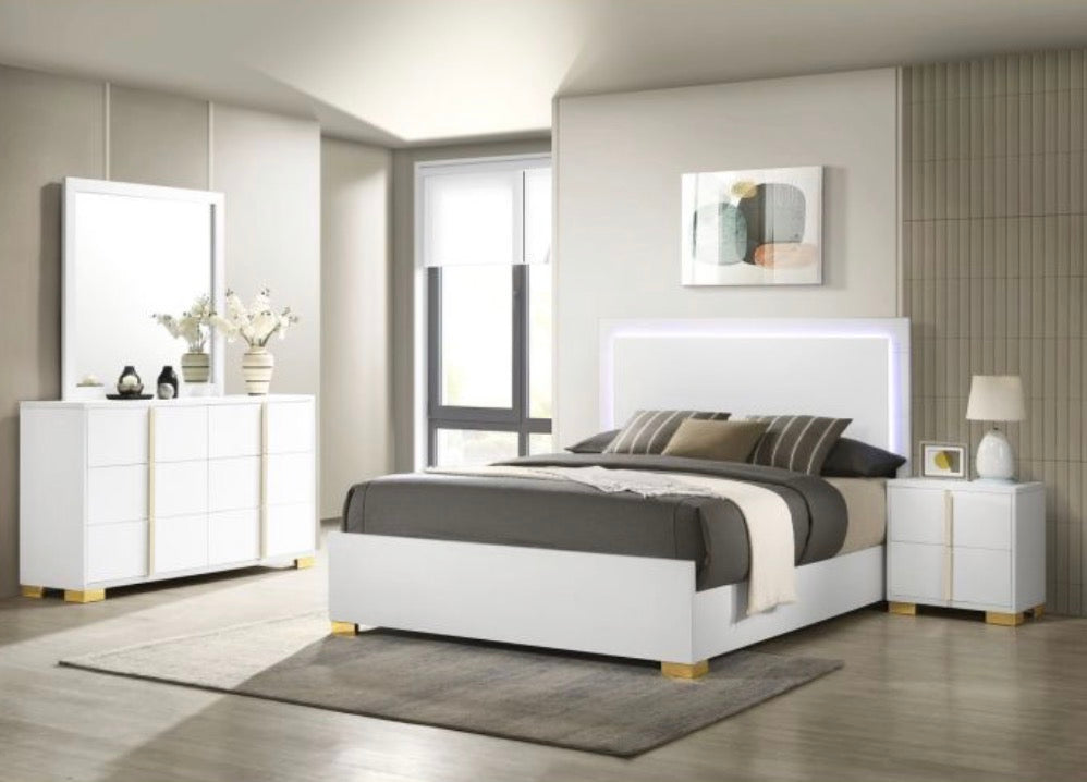 MARCELINE 4-PIECE QUEEN BEDROOM SET WHITE