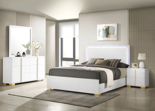 MARCELINE 4-PIECE QUEEN BEDROOM SET WHITE
