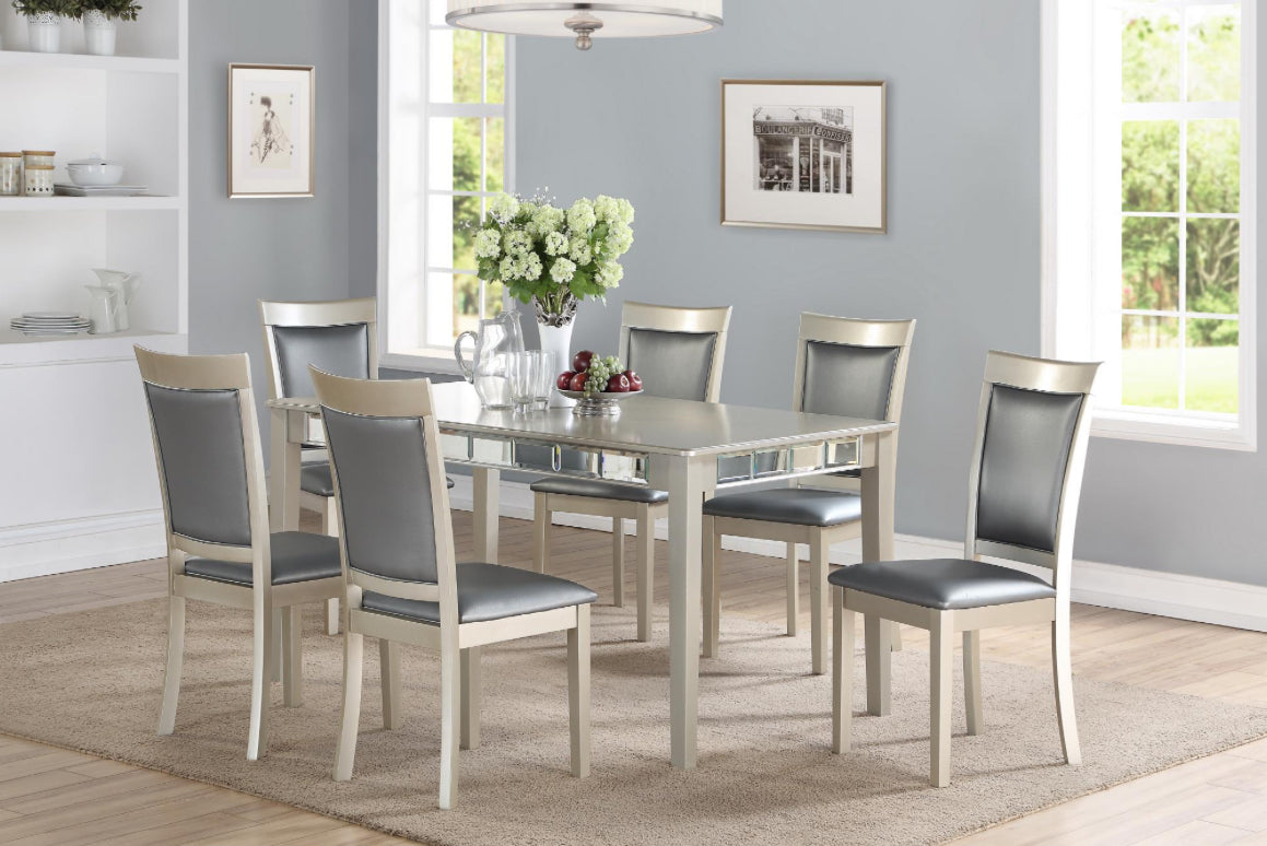 D302-7	  TABLE & 6 CHAIRS