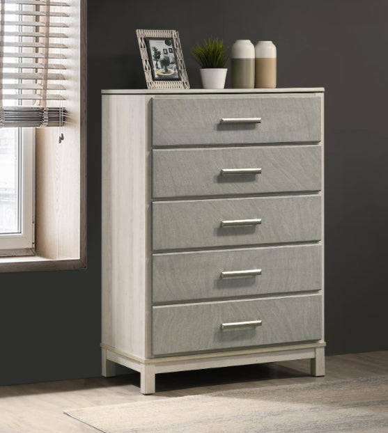 B261 KING BED FRAME - DRESSER - MIRROR -NIGHTSTAND (free chest)