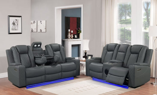Dearborn Gray SOFA AND LOVE SEAT