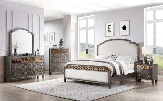 B086-QDM	QUEEN BED-DRESSER-MIRROR-NIGHT STAND