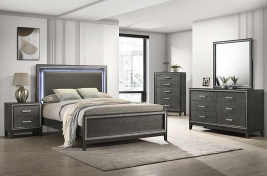 B331 - TALA GREY OR WHITE  4 PC (Queen Bed, Dresser, Mirror, Nightstand)