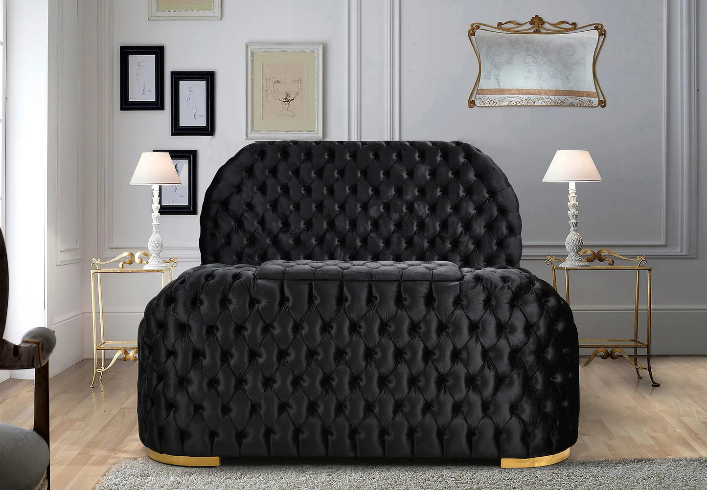 Blaze TV Bed Black TV Bed