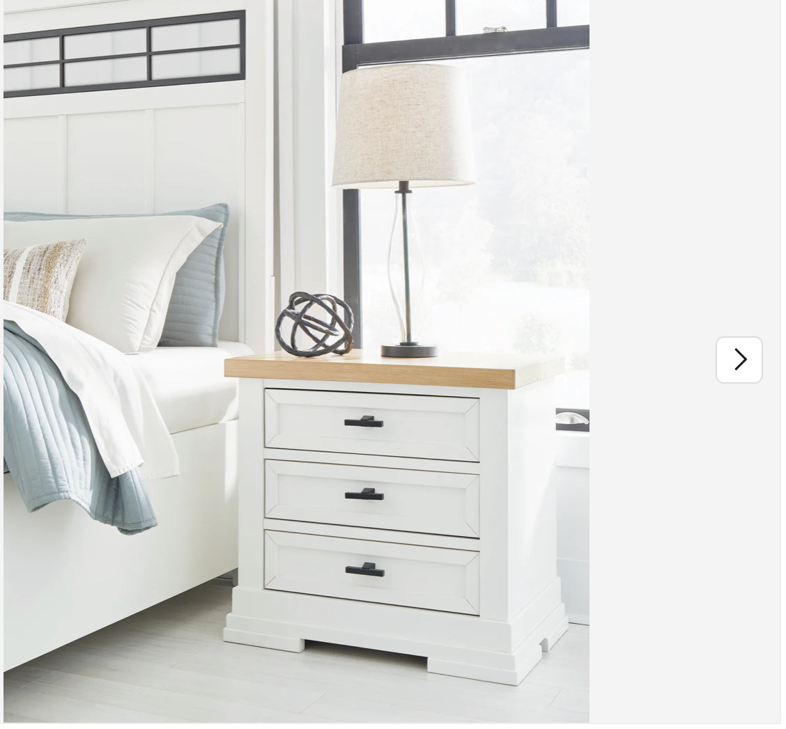 B-ASH BEDROOM SET QUEEN BED,DRESSER,MIRROR,NIGHT STAND