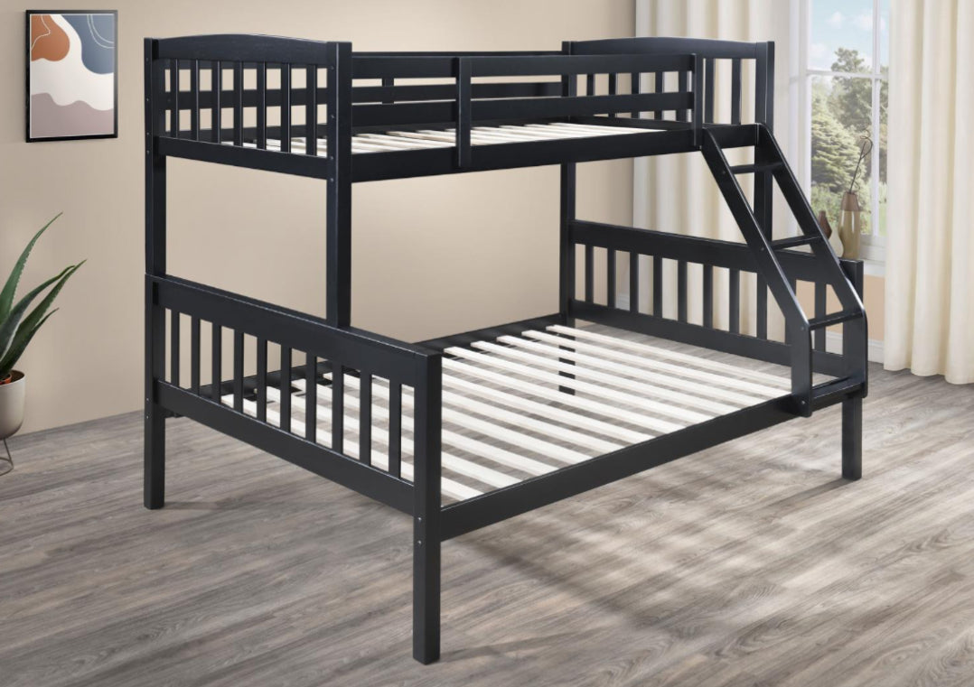 S095	BLACK TWIN/FULL BUNK BED