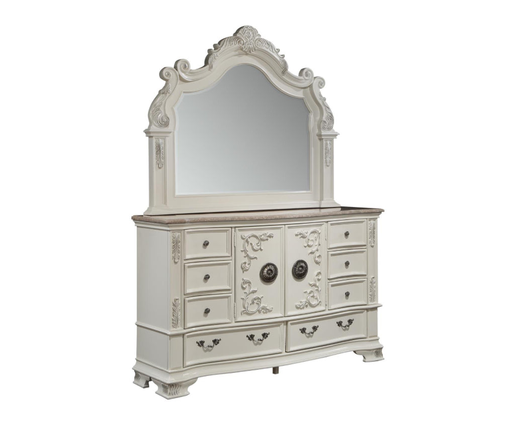 B585 - AUSTIN 4 PC (King Bed, Dresser, Mirror, Nightstand)