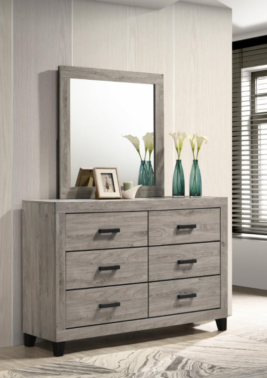 B528-QDM	QUEEN BED-DRESSER-MIRROR-NIGHT STAND