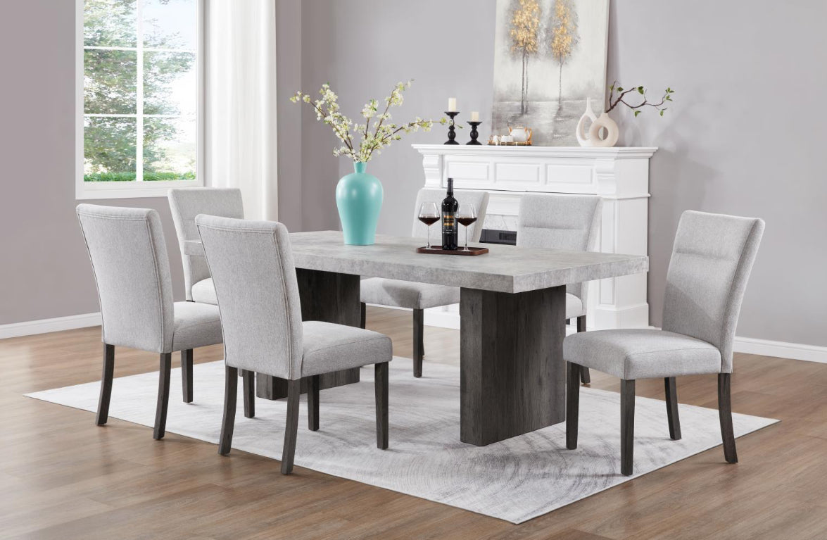 D149-7PC	Dining Table & 6 Side Chairs