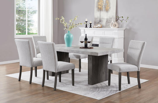 D149-7PC	Dining Table & 6 Side Chairs