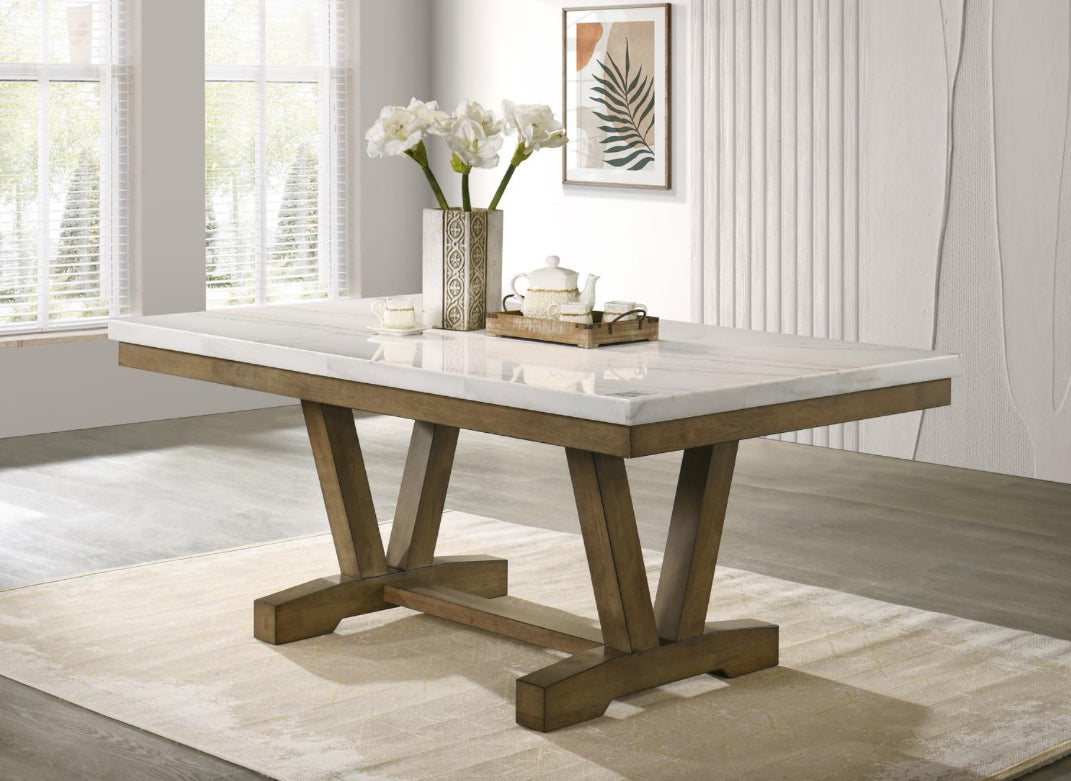 D074-5PC
 DINING TABLE & 4 SIDE CHAIRS