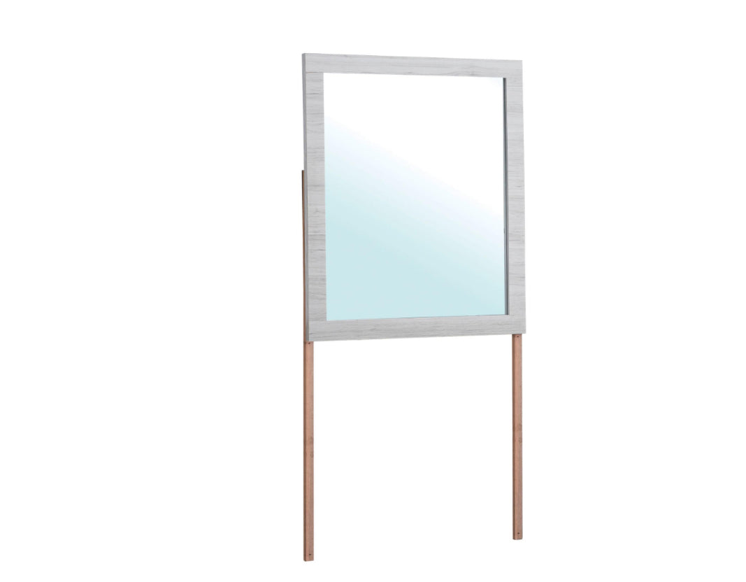 B312 - JOURI LIGHT GREY 4PC (Queen Bed, Dresser, Mirror, Nightstand)