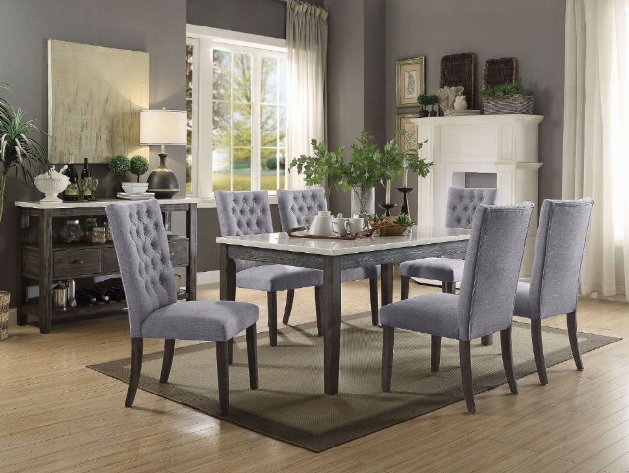 Merel Dining Table with 6 Chairs