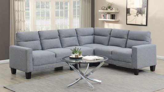 U338	GRAY 4 PC SECTIONAL