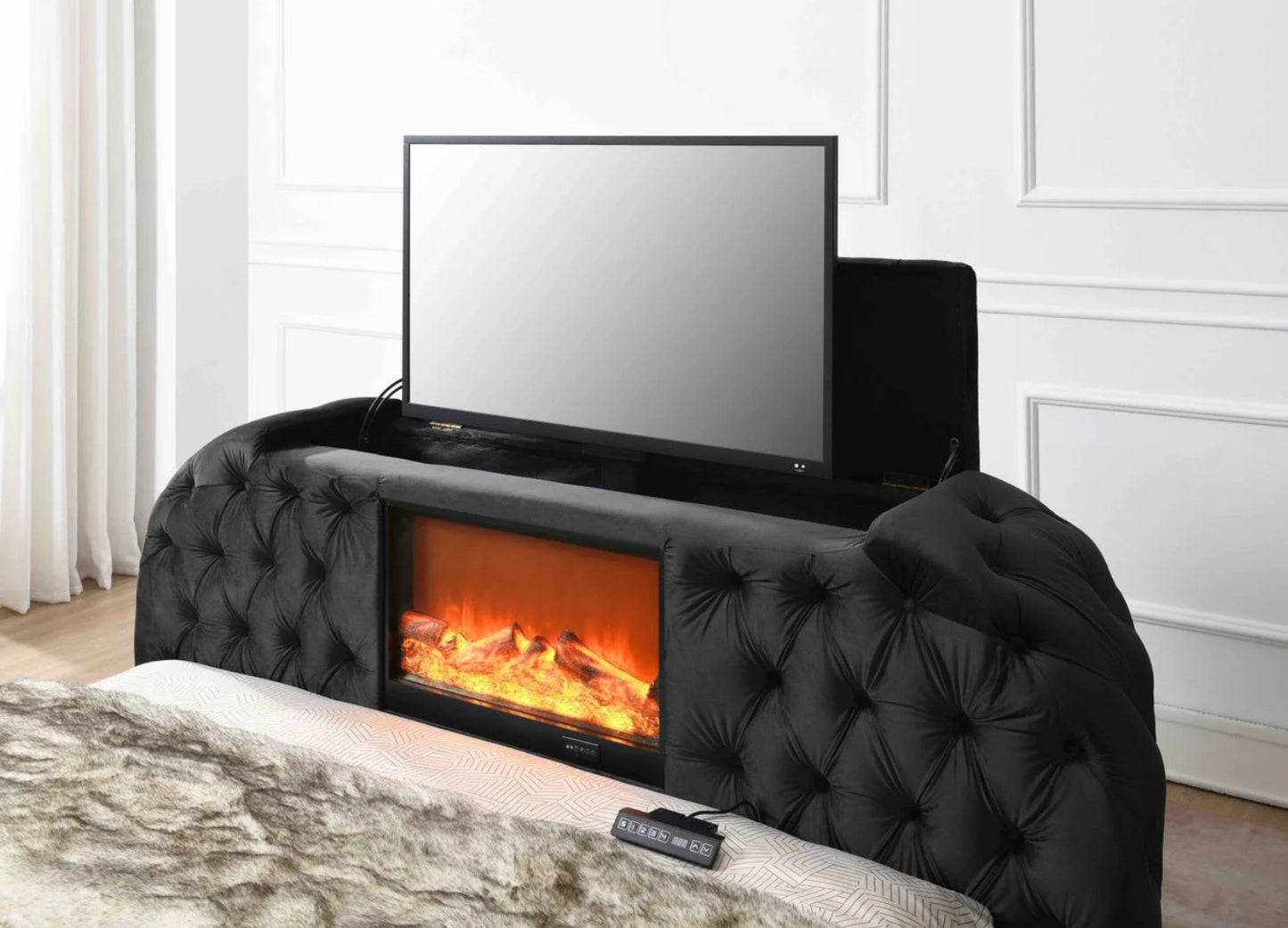 Blaze TV Bed Black TV Bed