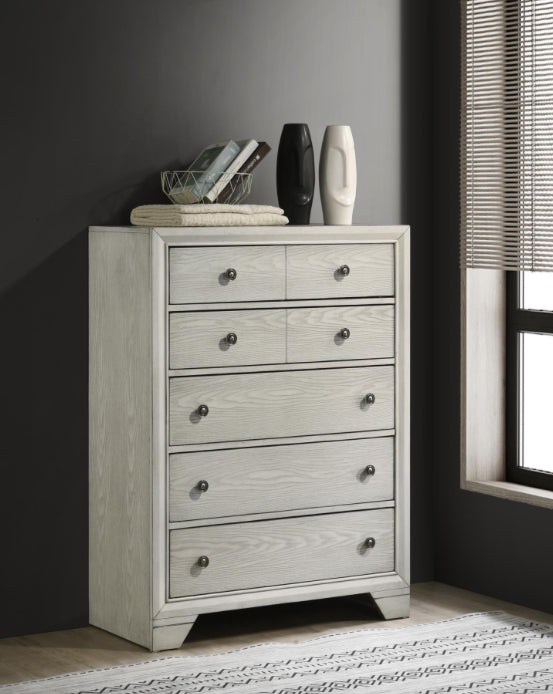 KING BED FRAME - DRESSER - MIRROR - NIGHTSTAND (free chest)