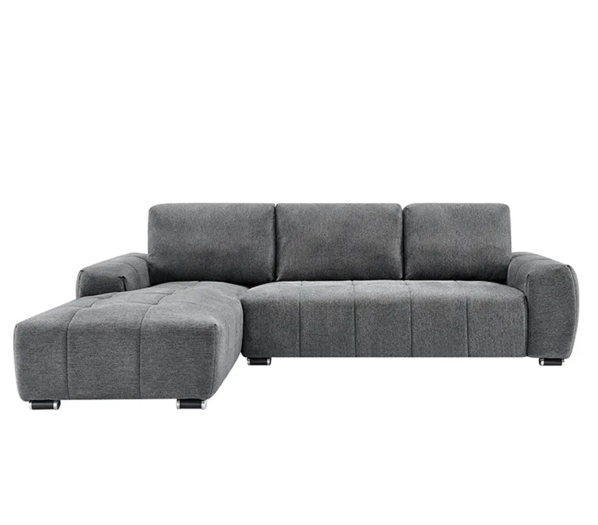 ROMA Sectional Dark Grey – LEFT O RIGHT FACING CHAISE
