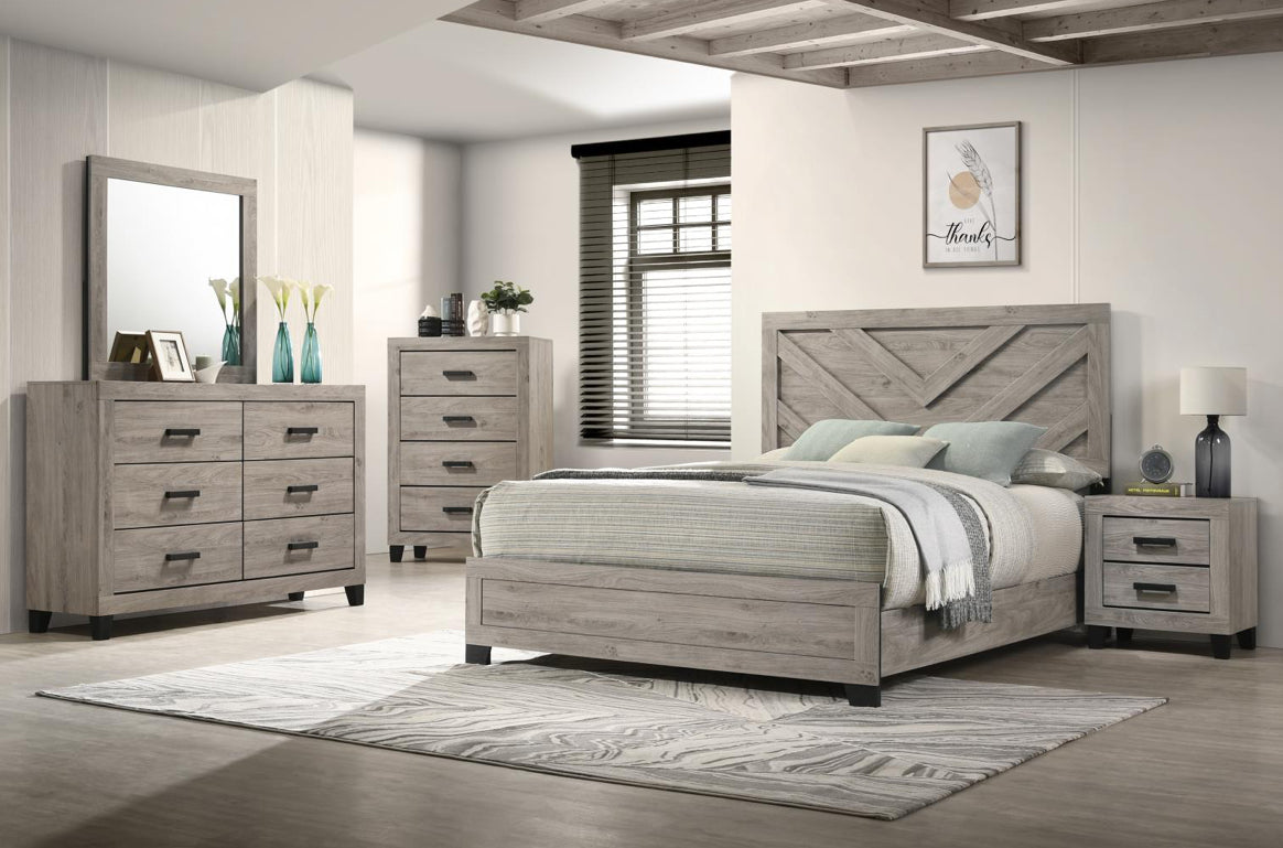B528-QDM	QUEEN BED-DRESSER-MIRROR-NIGHT STAND