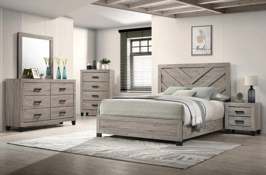 B528-QDM	QUEEN BED-DRESSER-MIRROR-NIGHT STAND