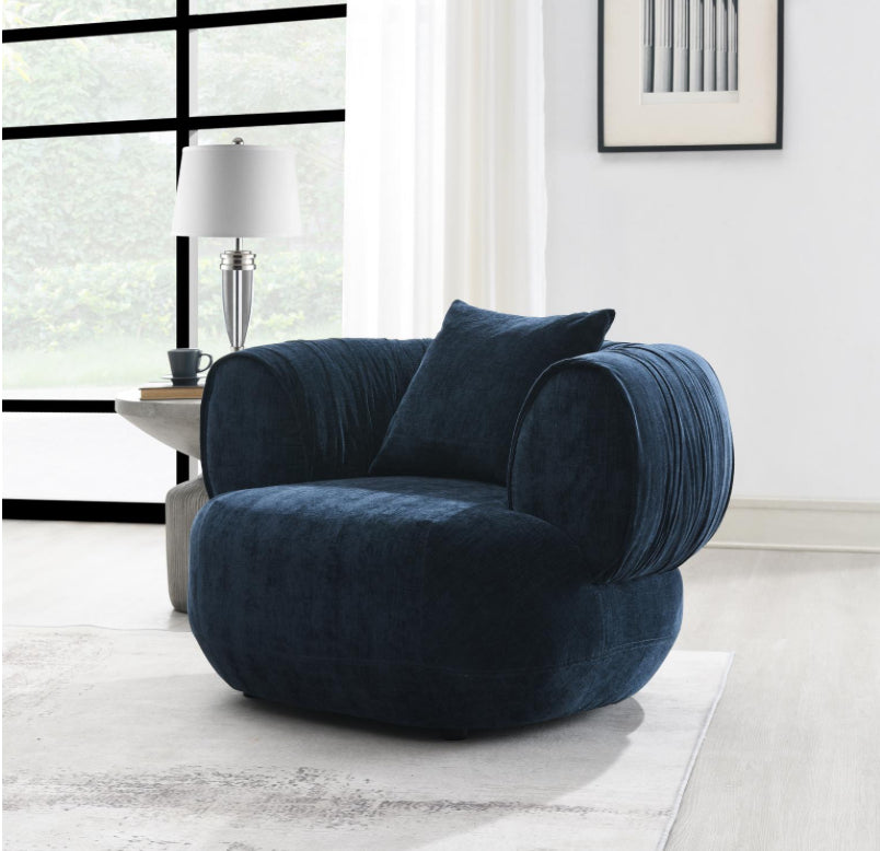 U307-C	BLUE ACCENT CHAIR