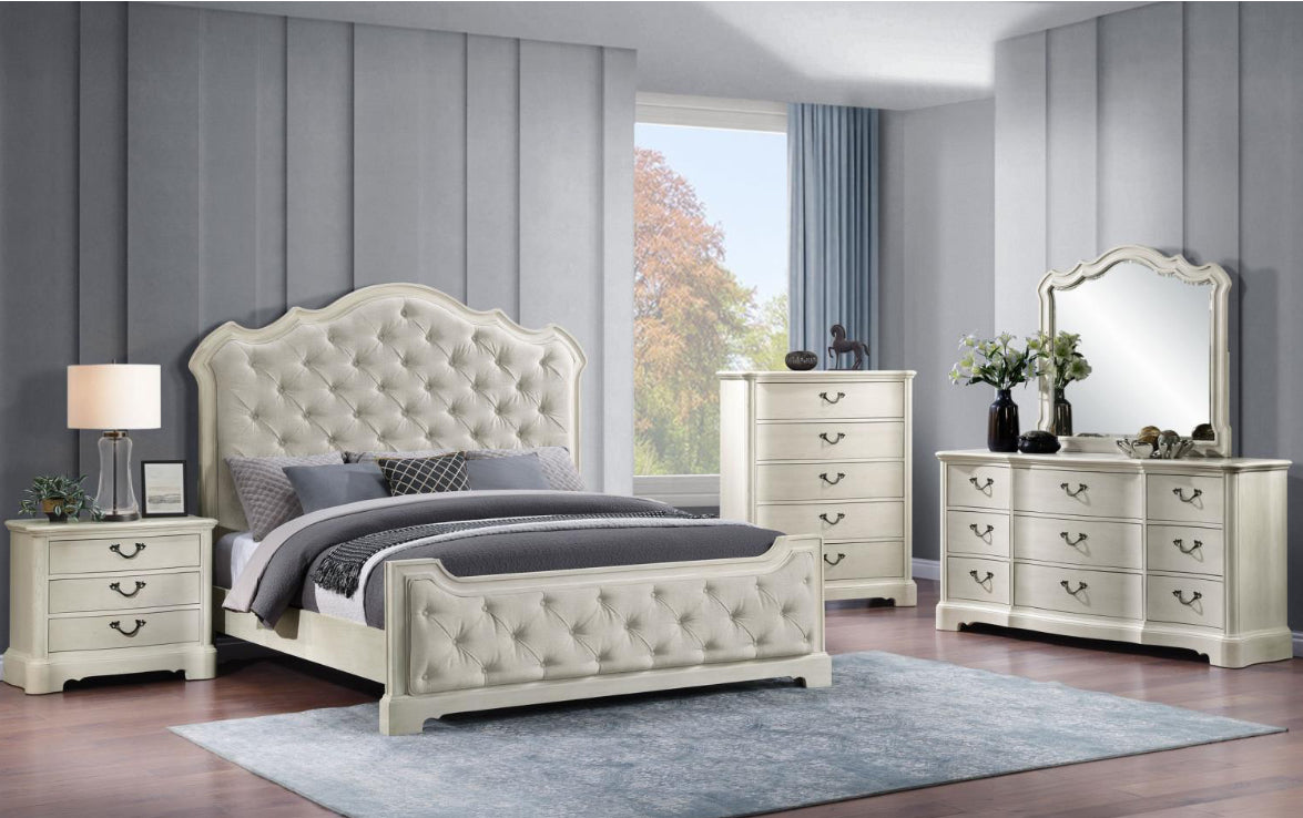 B456 - ZAYDEN 4 PC (Queen Bed, Dresser, Mirror, Nightstand)