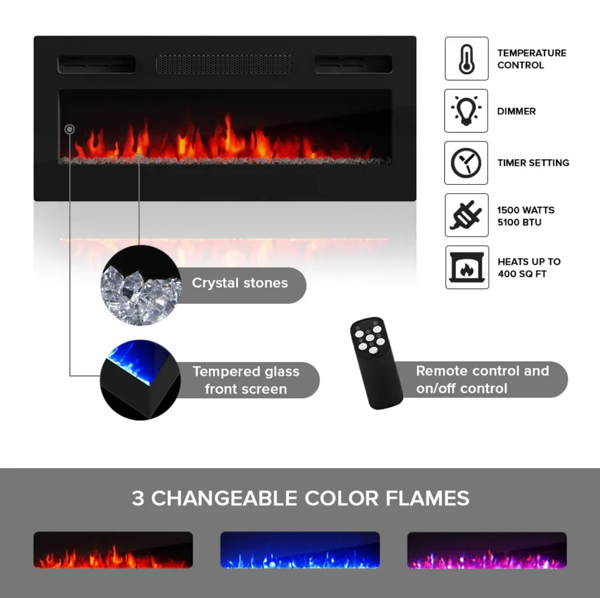 Buffet Sideboard B301-LED 245M Doors White Lacquer UV OR BLACK