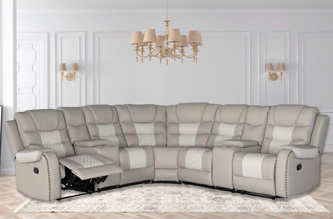 Sarasota Manual sectional Gray/Ice