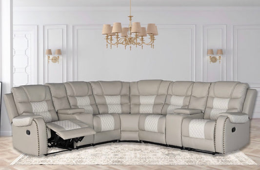 Sarasota Manual sectional Gray/Ice