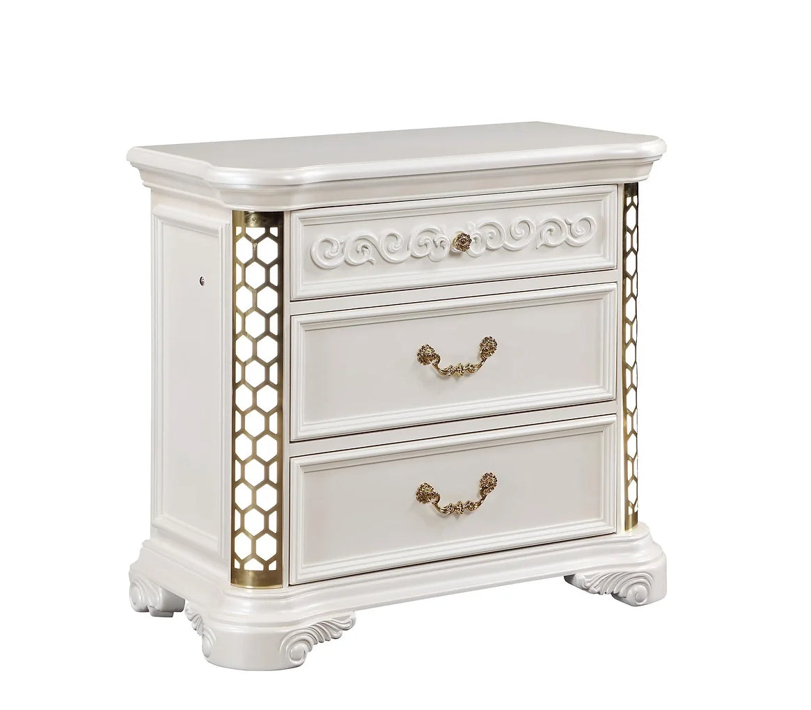 Amani 4 Piece Set Includes: Bed, Dresser, Mirror, Nightstand