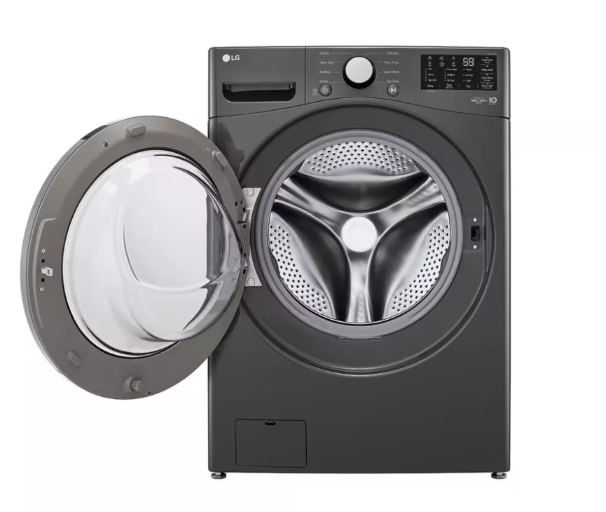 LG
5.0 cu. ft. Stackable Front Load Washer with 6 Motion Cleaning Technology and 
7.4 cu. ft. Vented Stackable Electric Dryer with Sensor Dry Technology on silver color