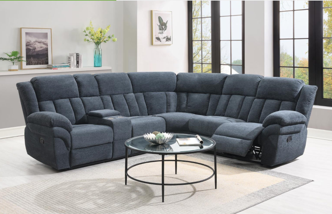 U84	GRAY MOTION 3 PC SECTIONAL