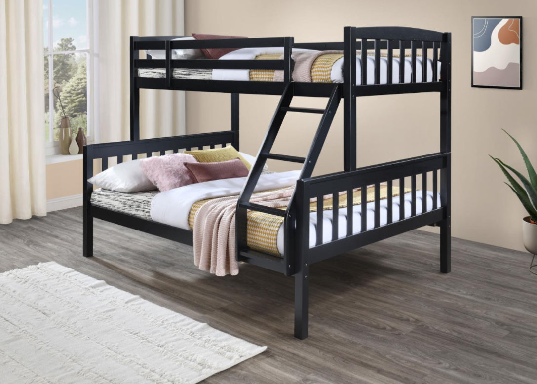 S095	BLACK TWIN/FULL BUNK BED