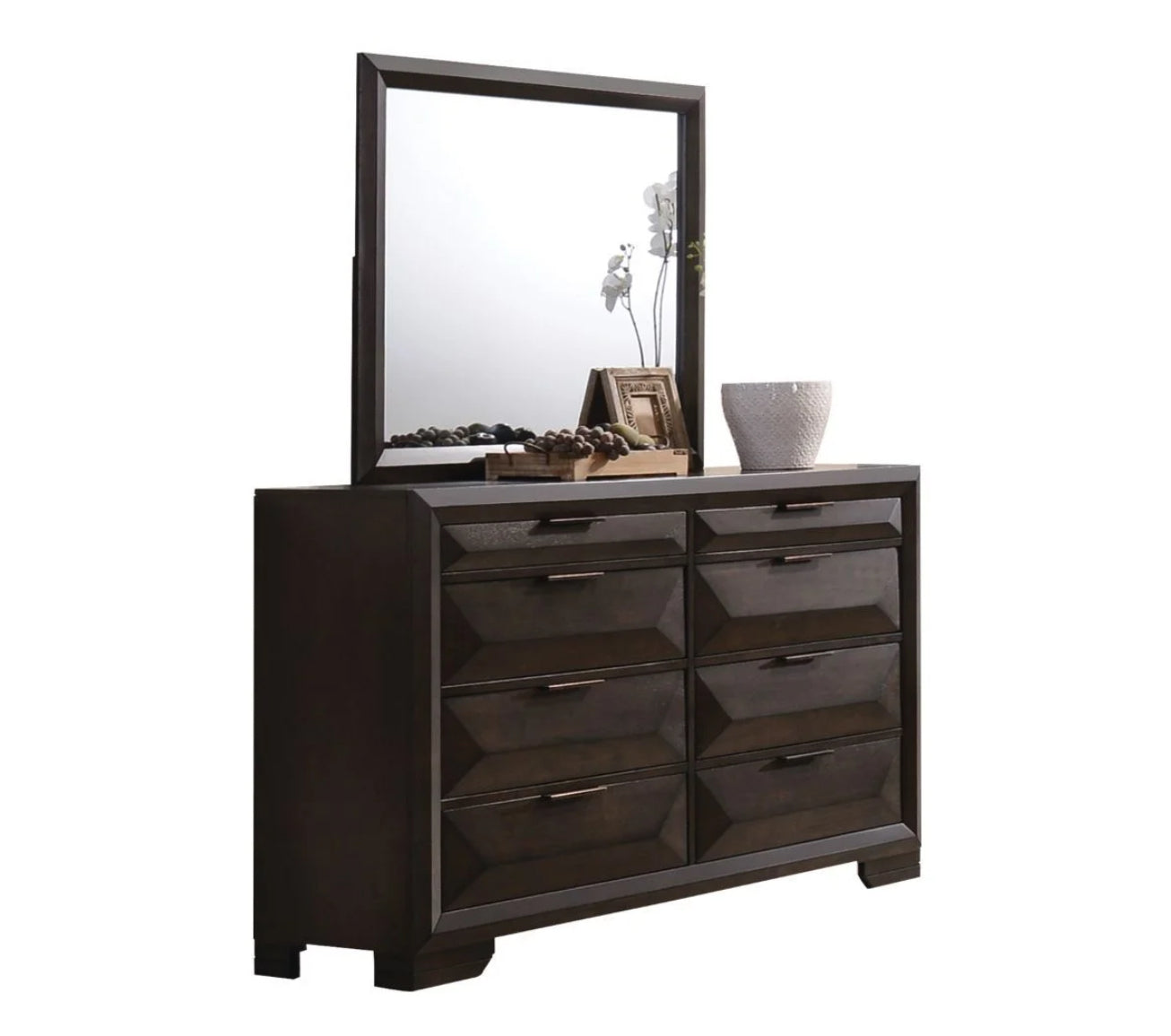 Mabel B175 5 Piece Set Includes: King Bed, Dresser, Mirror, Nightstand, Chest