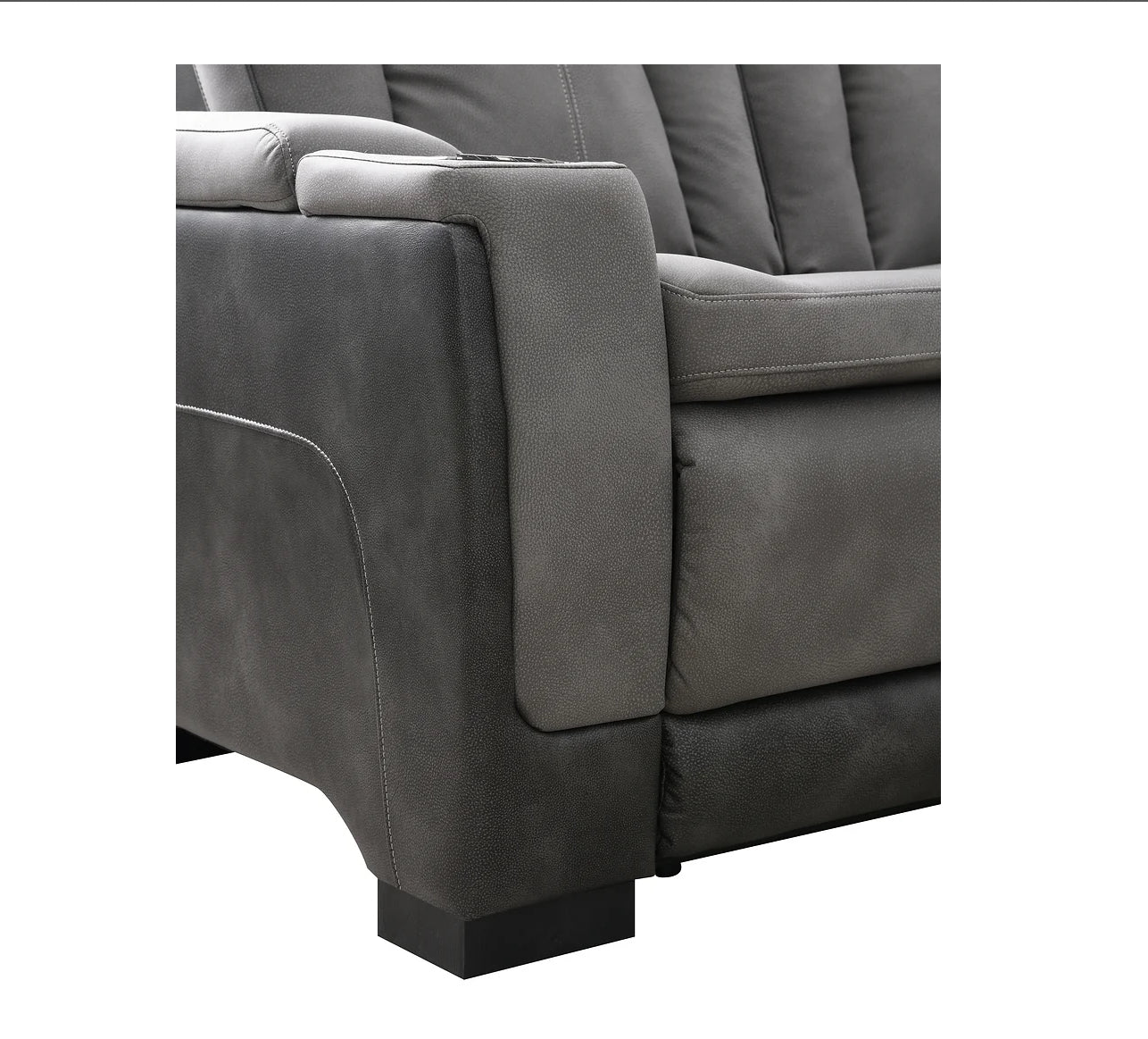 Luxury Arcadia Gray 3piece Sofa + Loveseat Set+ Chair