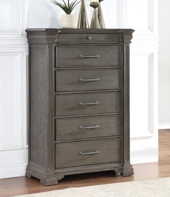 KING BED FRAME - DRESSER - MIRROR - NIGHTSTAND
