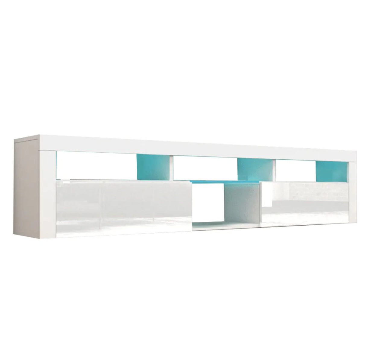 TV228 Floating TV Stand with LED White