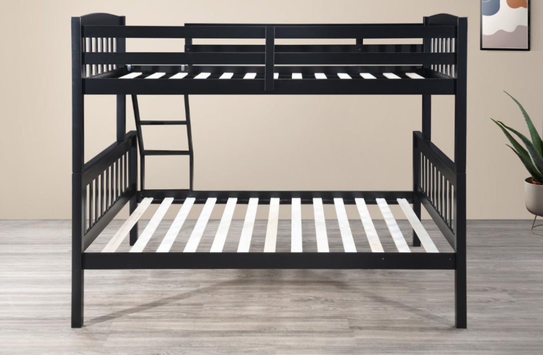 S095	BLACK TWIN/FULL BUNK BED