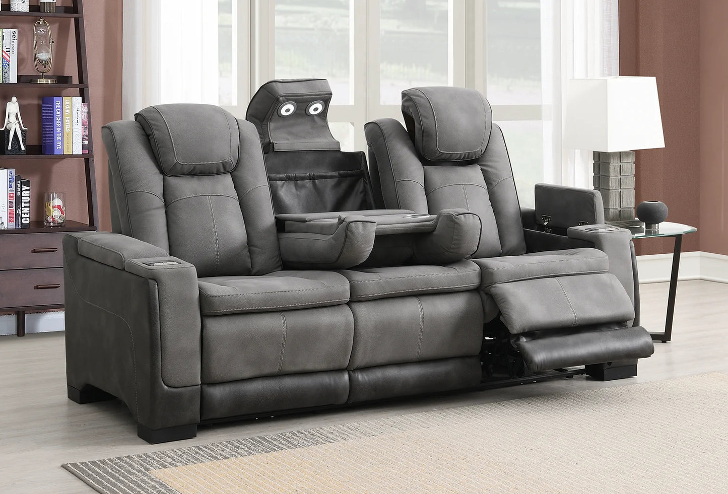 Luxury Arcadia Gray 3piece Sofa + Loveseat Set+ Chair