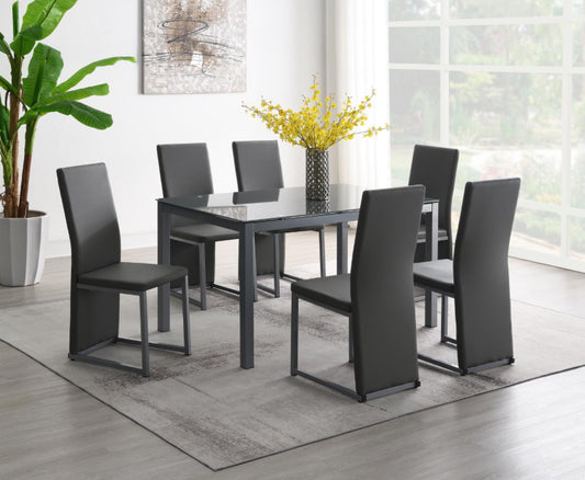 D227-5PC	DINING TABLE & 4 SIDE CHAIRS