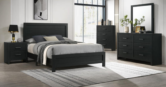 B525 QUEEN BED FRAME - DRESSER - MIRROR - NIGHTSTAND- CHEST